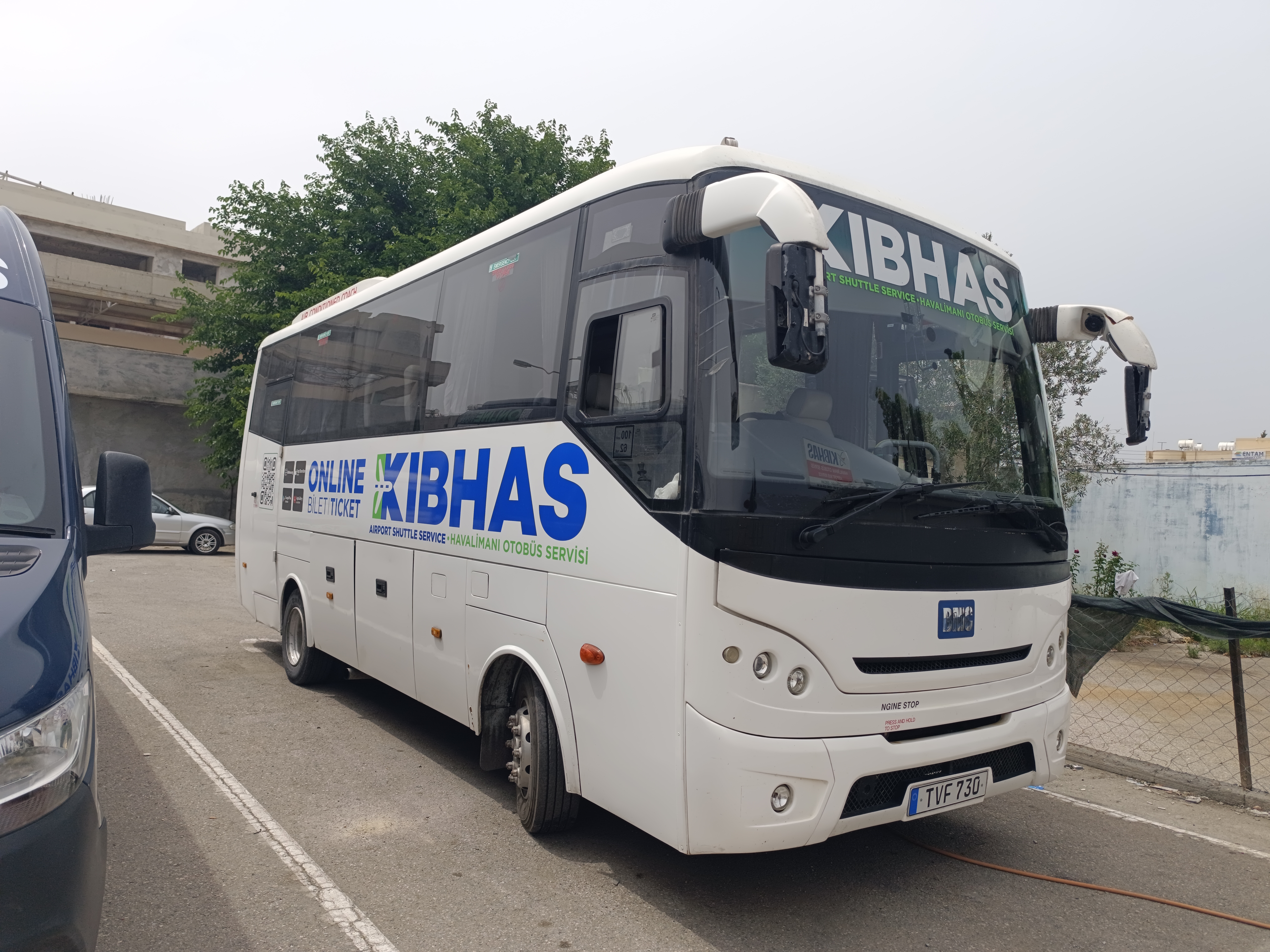 Intercity bus at North Nicosia bus terminal in Northern Cyprus