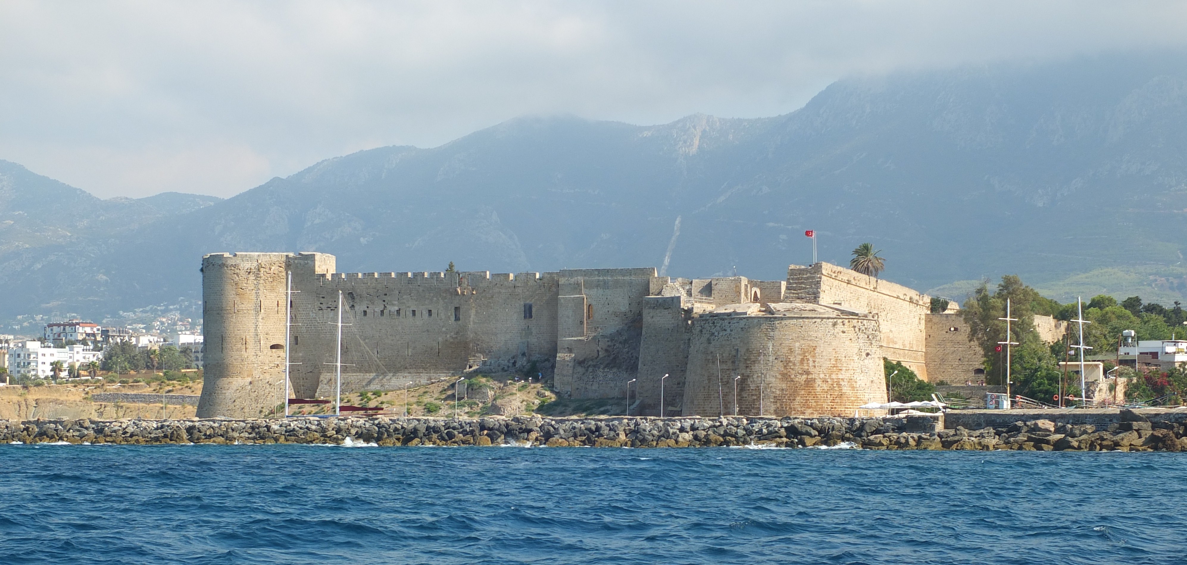 Kyrenia Castle beside the harbor in North Cyprus